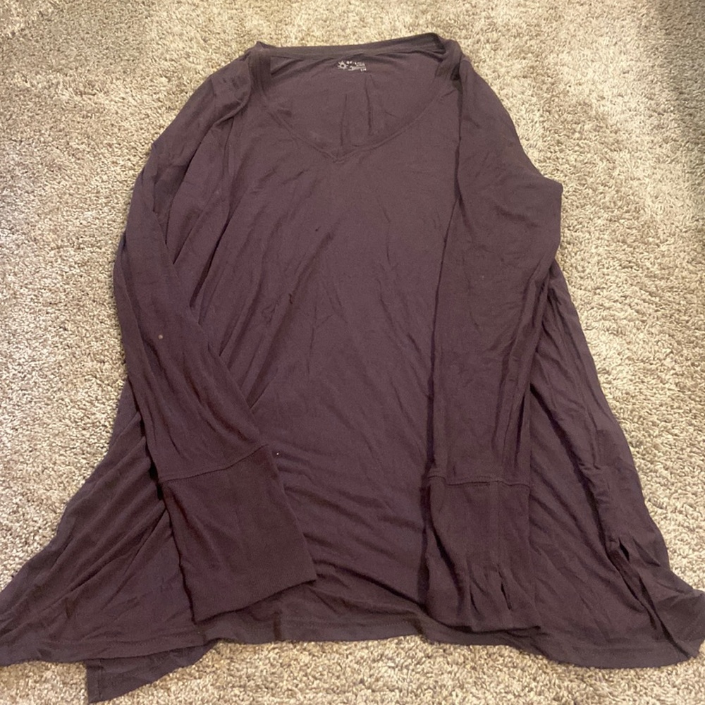 Aerie, dark gray long sleeve shirt